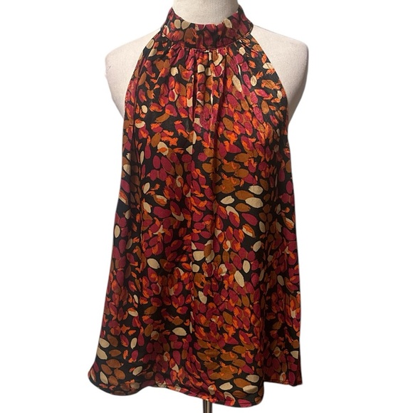 Liverpool Los Angeles Multicolor High neck sleeveless top, large, new - Picture 1 of 8